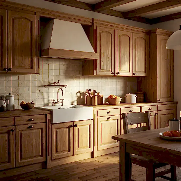 Ahşap Mutfak Dekorasyonu
