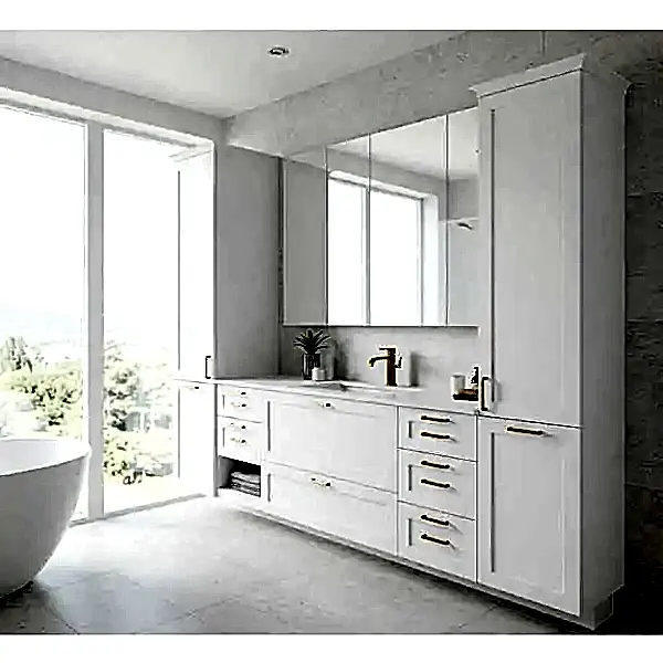 Beyaz Banyo Dekorasyonu