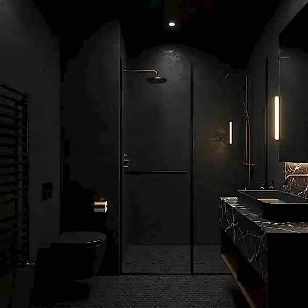 Siyah Banyo Dekorasyonu